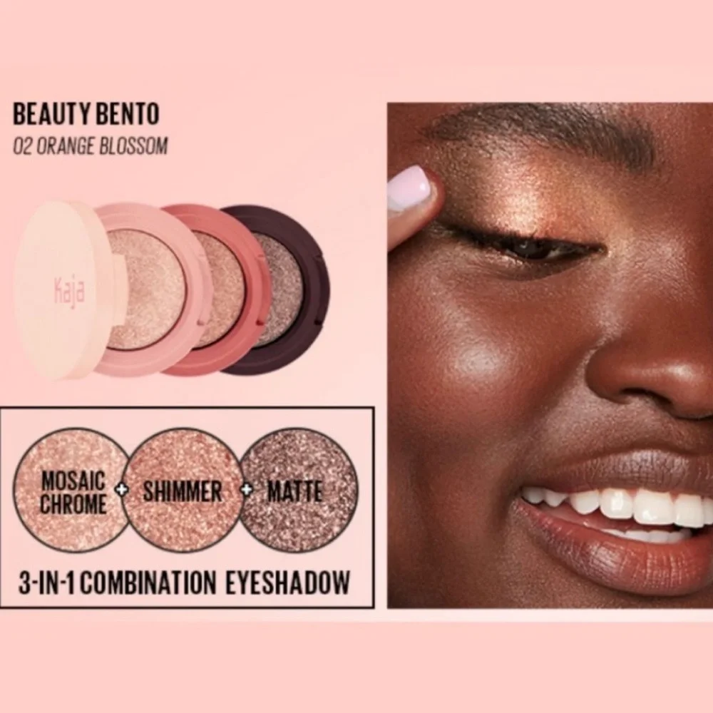 Kaja Beauty Bento Bouncy Shimmer Eyeshadow Trio